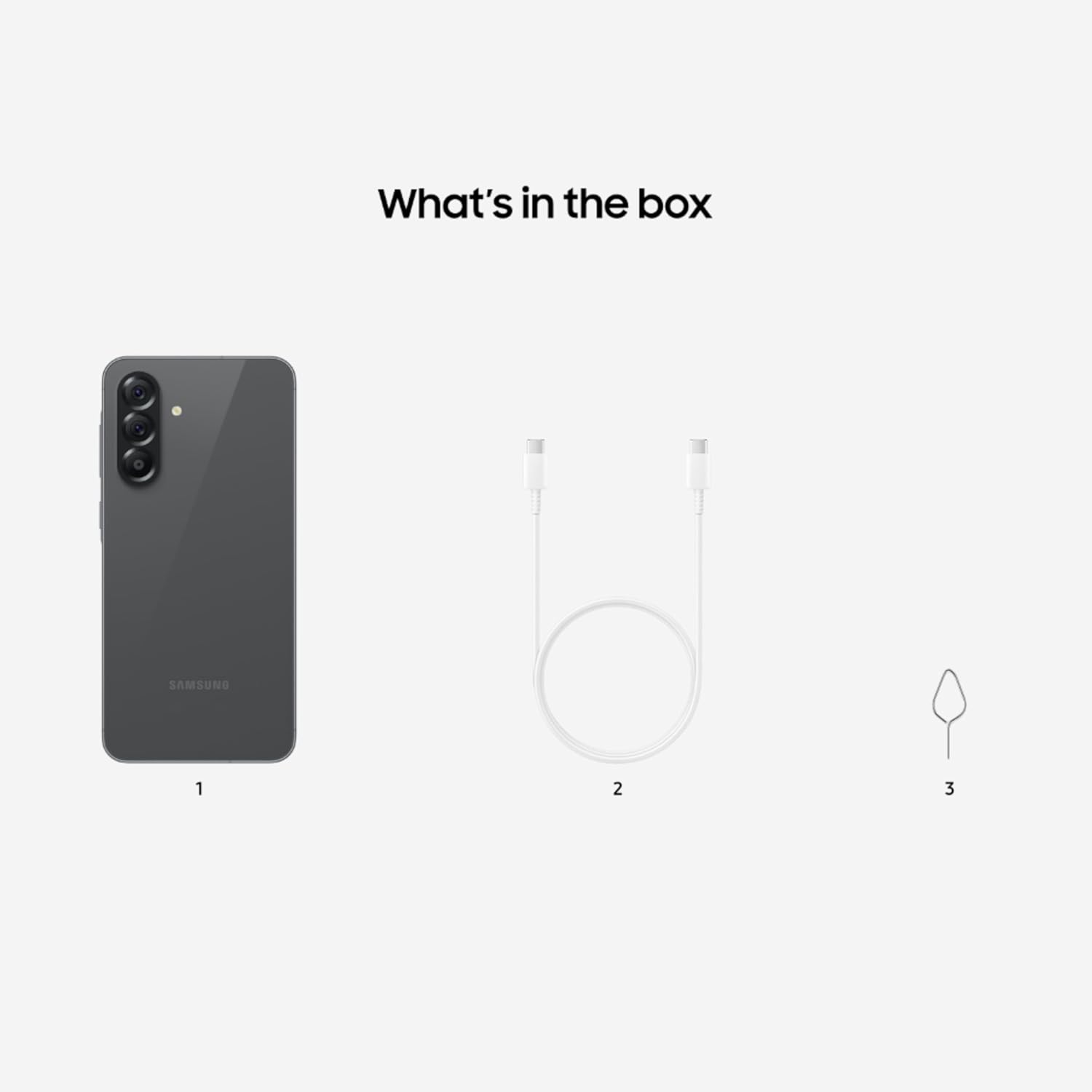 هاتف ذكي Samsung Galaxy A56 5G بنظام Android باللون الرمادي الداكن، ذاكرة وصول عشوائي (RAM) سعة 8 جيجابايت، كاميرا مزودة بتقنية الذكاء الاصطناعي، شاشة AMOLED