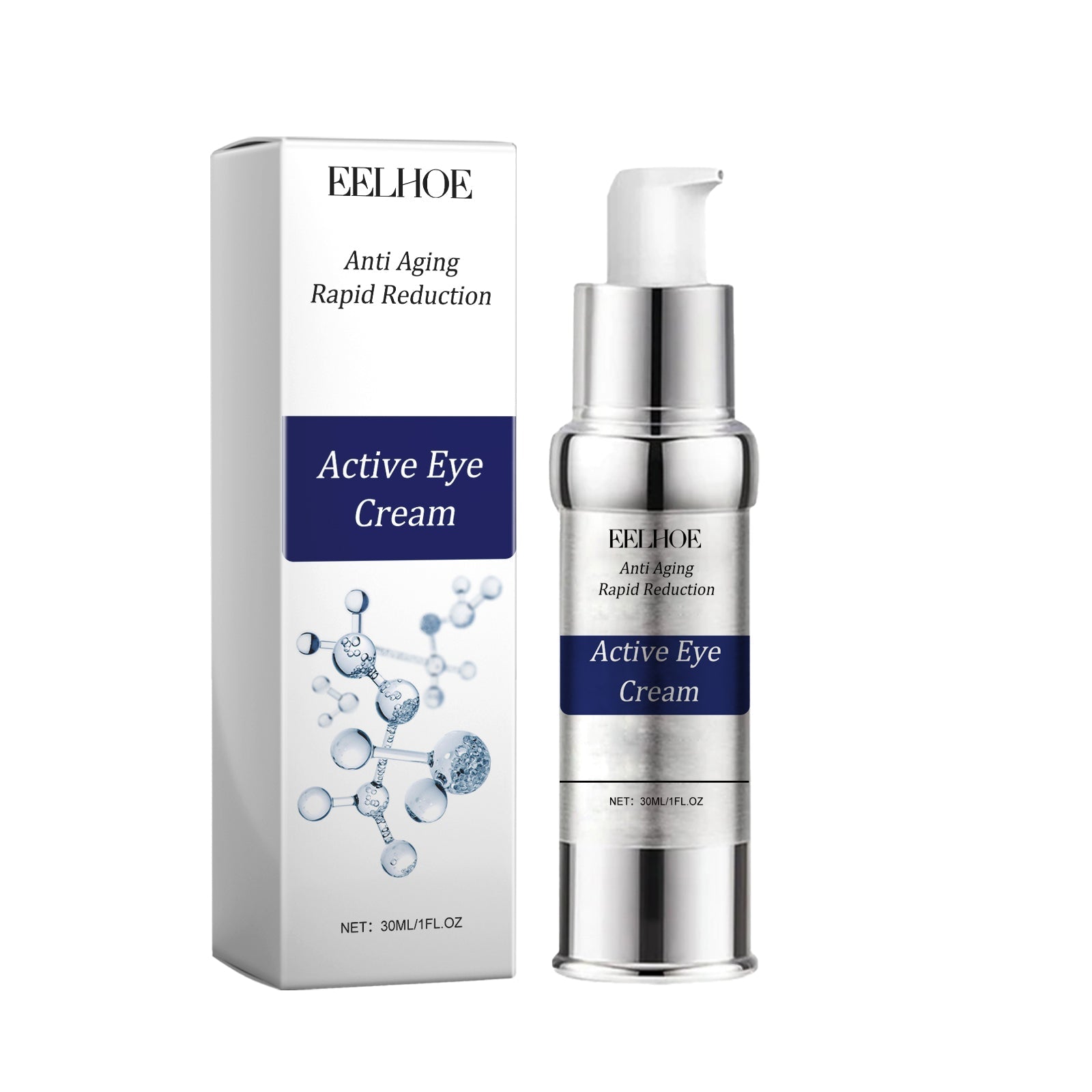 Active Eye Cream, Dark Circles, Puffiness, Wrinkles, Eye Care, Brightening, Firming ,30ml