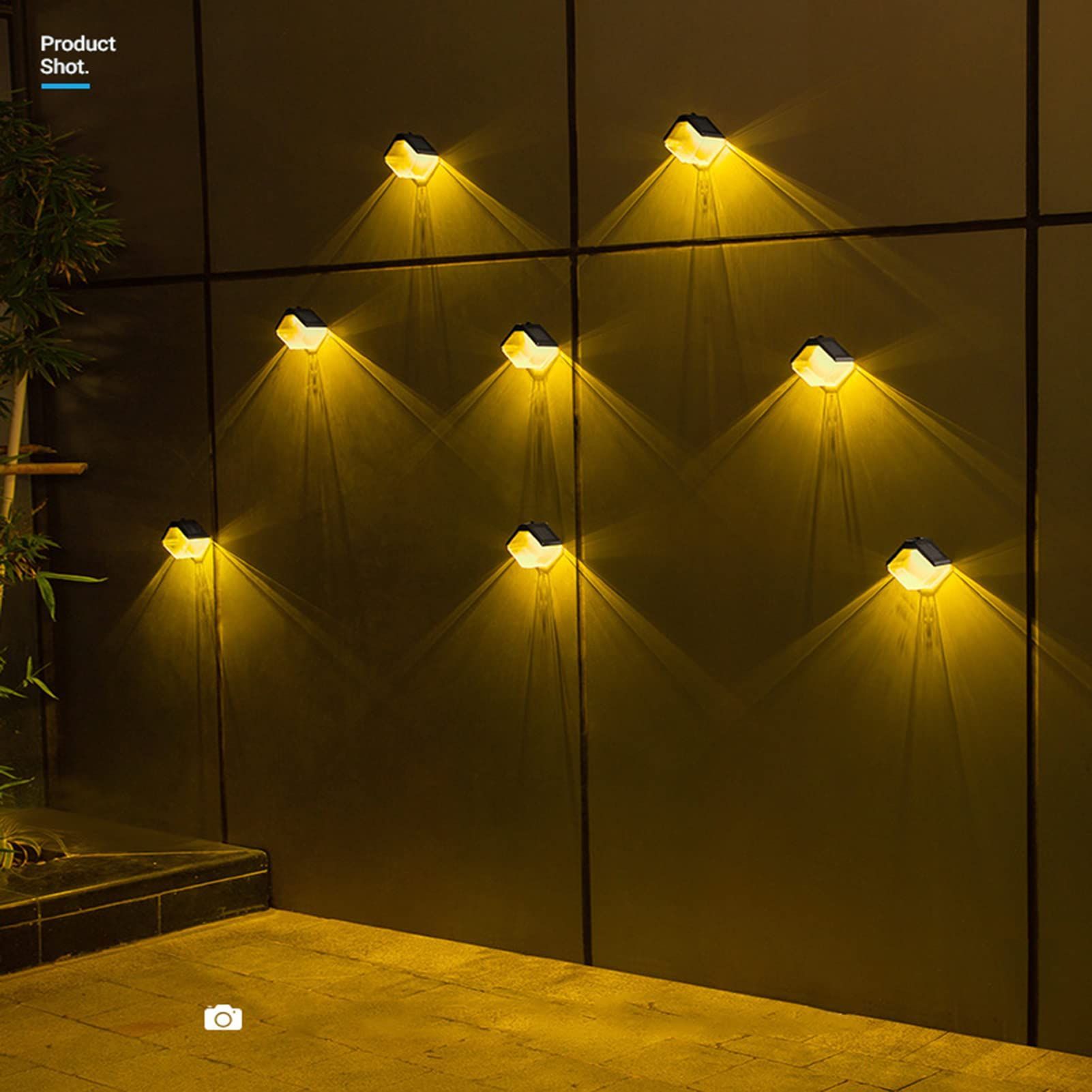 Solar Light Outdoor Home Fence Waterproof LED Garden Lights Wall Lamp Decor
