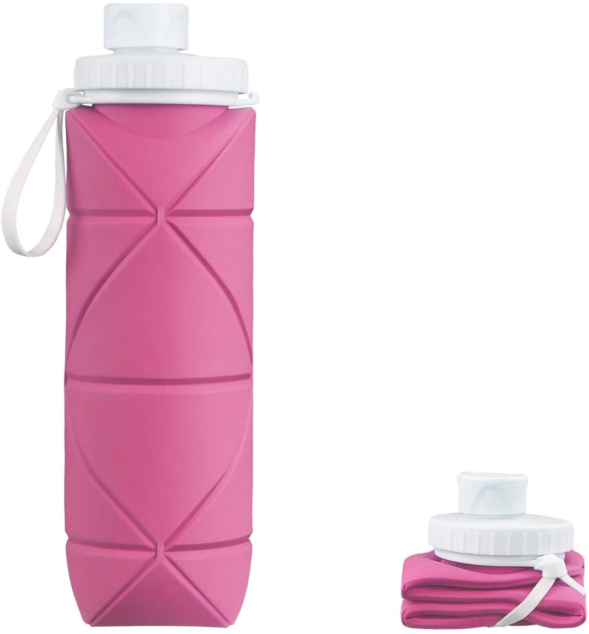 Collapsible Water Bottle Leak-Proof Heat-Resistant Travel Bottles 600ml