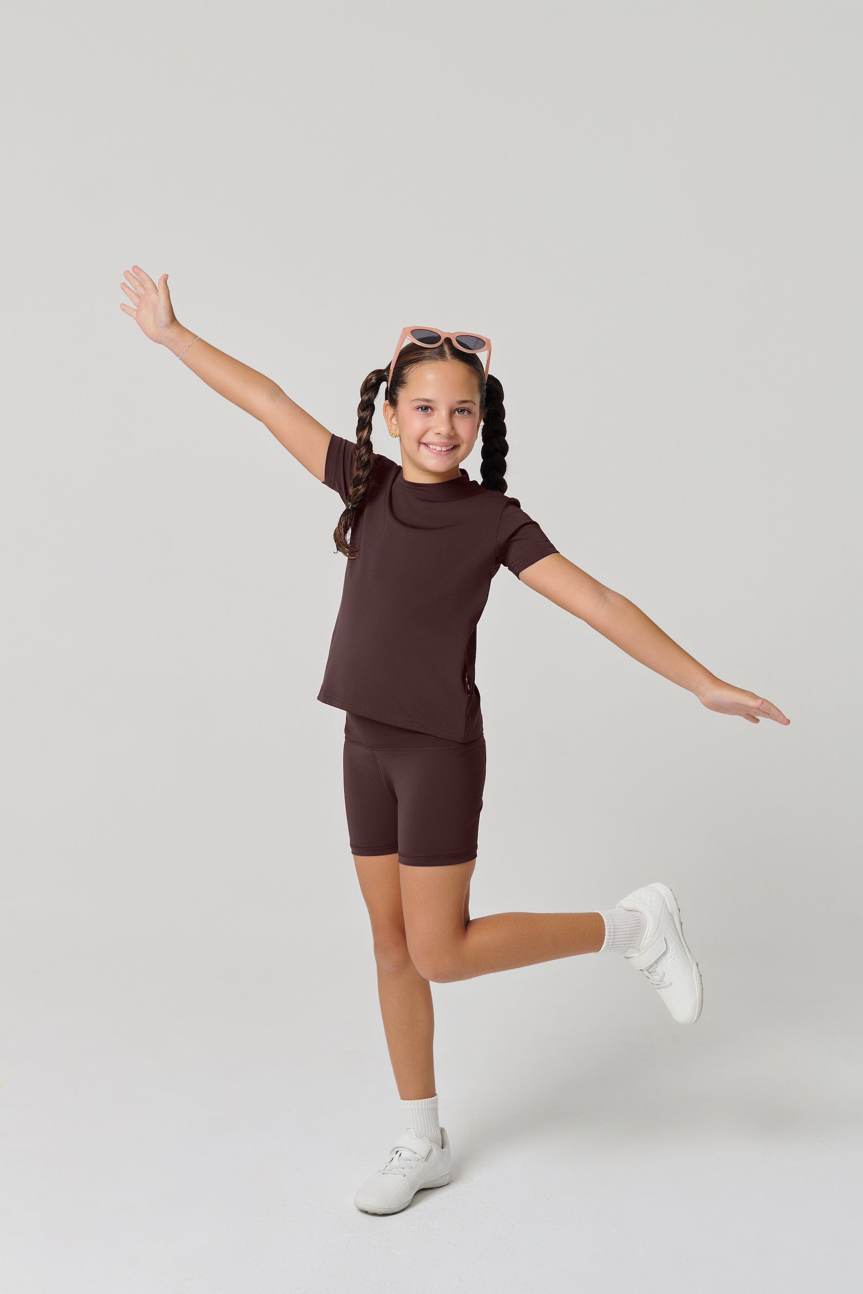 شورتات ركوب الدراجات "MULU Classic" للأطفال - بني