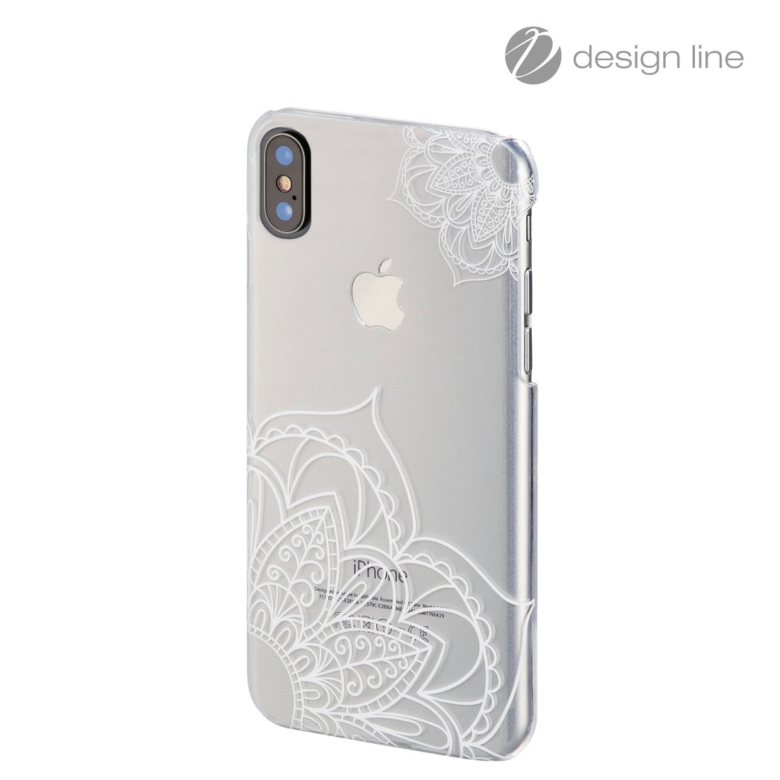 HAMA 181647 "Lotus" Cover for Apple iPhone X, transparent/white