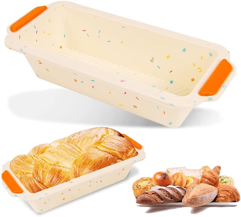 Bread Mold Non Stick Silicone Toast Pan Baking Tray Loaf Bakeware Square Bread Cake Box