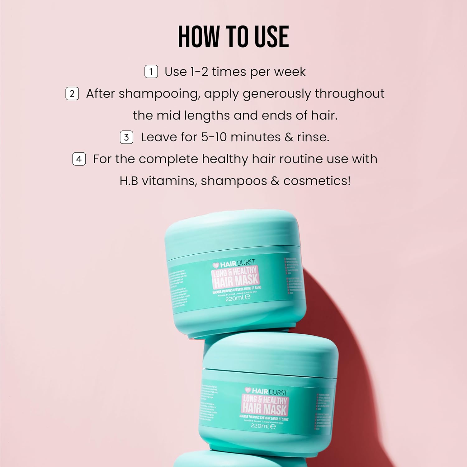 قناع HAIR BURST لفروة رأس أقوى وأطول 220 جرام