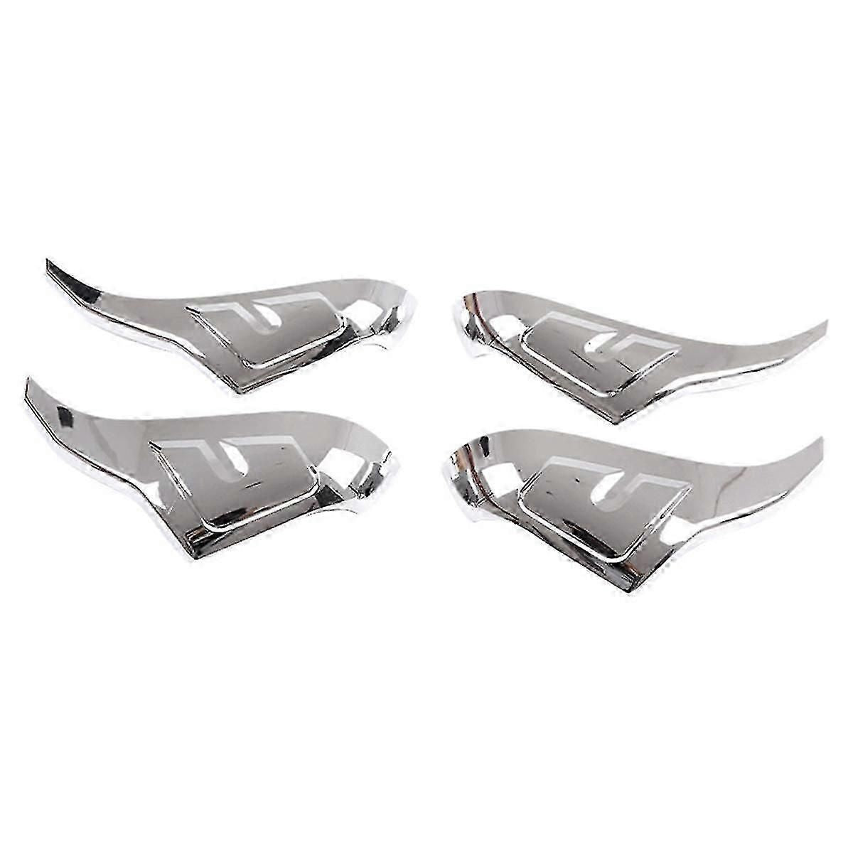 4 Pcs Silver Tail Light Cover Decorative Cover Protective Cover For 07-21 Decoration Accessories
