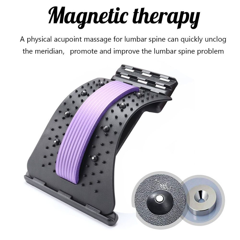 Lumbar Orthosis Back Stretching Device Magnetic Therapy Acupunctur Waist Relax Massager