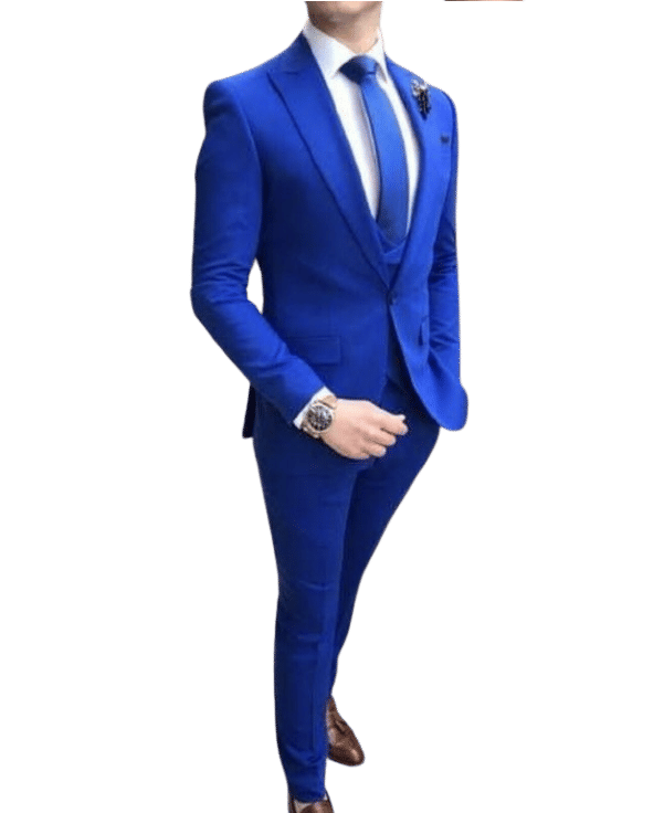 Men's 2 Piece Suit tuxedo Solid Slim Fit Suit For Men Blazer Jacket