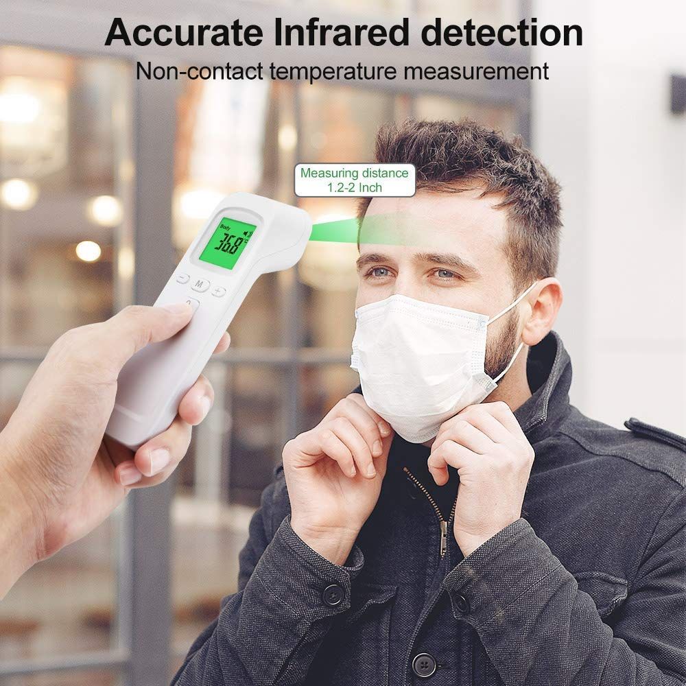 Infrared Digital Forehead Thermometer for Adults and Kids with Fever Alarm