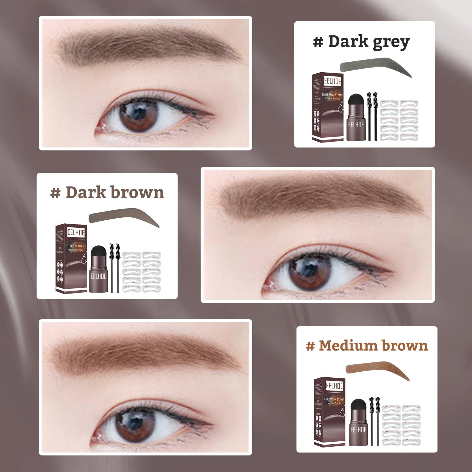 Create Perfect Natural Brows Fast, Waterproof Eyebrow Kit for Effortless Makeup ,1set
