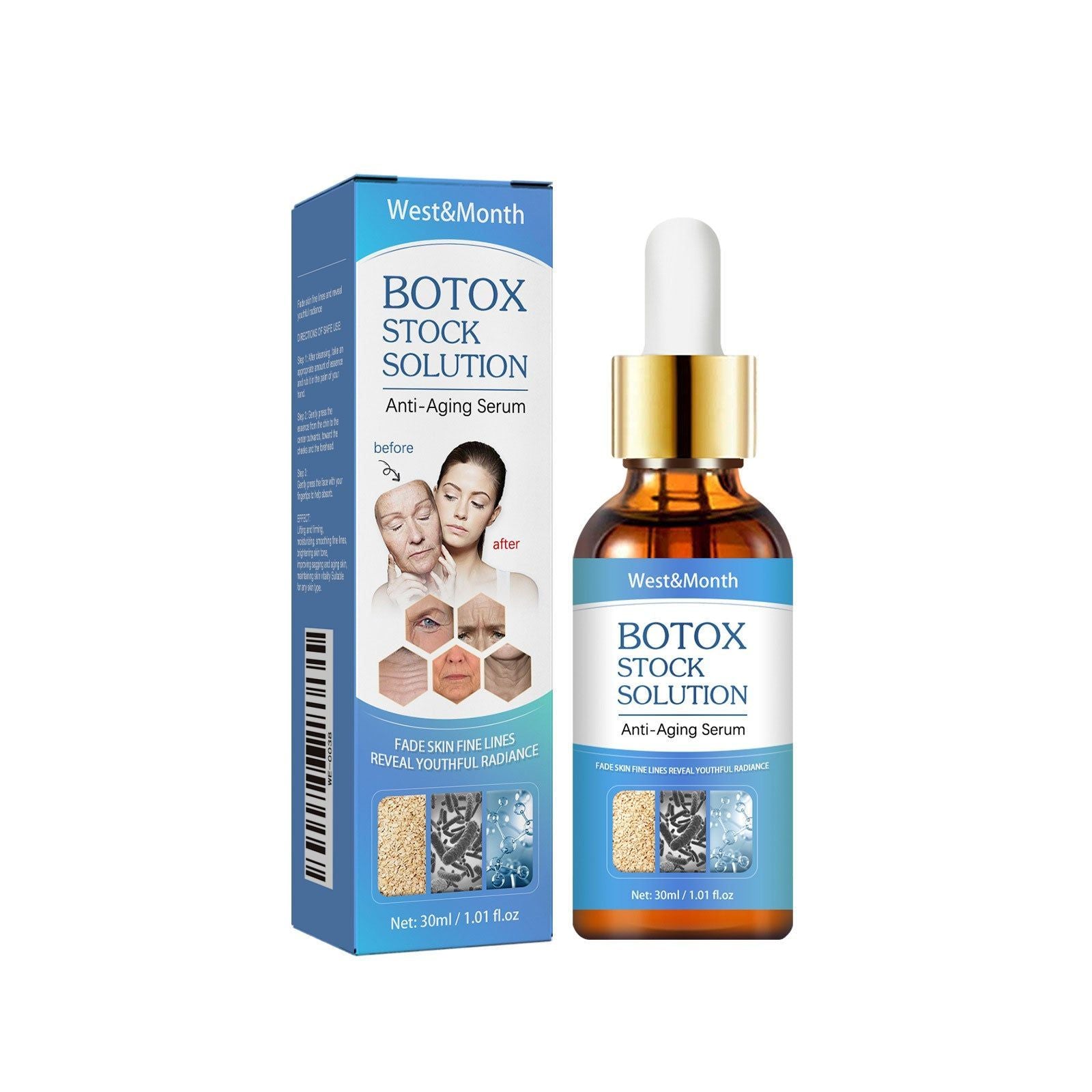 Collagen Face Essence, Fade Fine Lines, Hydrate, Anti-Aging, Brighten Skin ,30ml