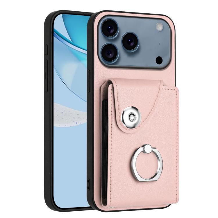 For iPhone 18 Pro Max / iPhone 17 Pro Max Organ Card Bag Ring Holder Phone Case