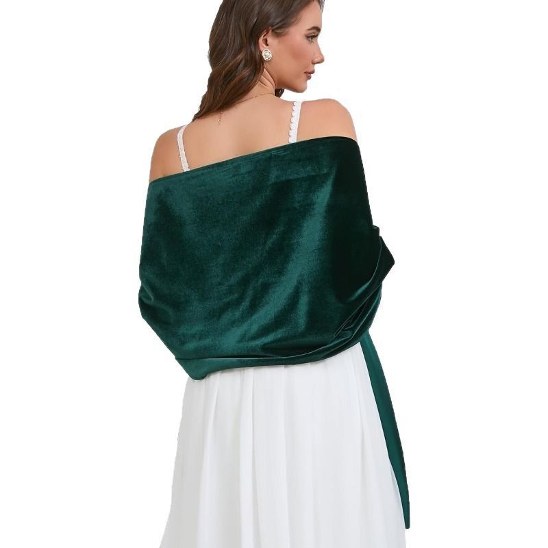 Luxury Velvet Shawl Wrap for Women Wedding & Evening Dress