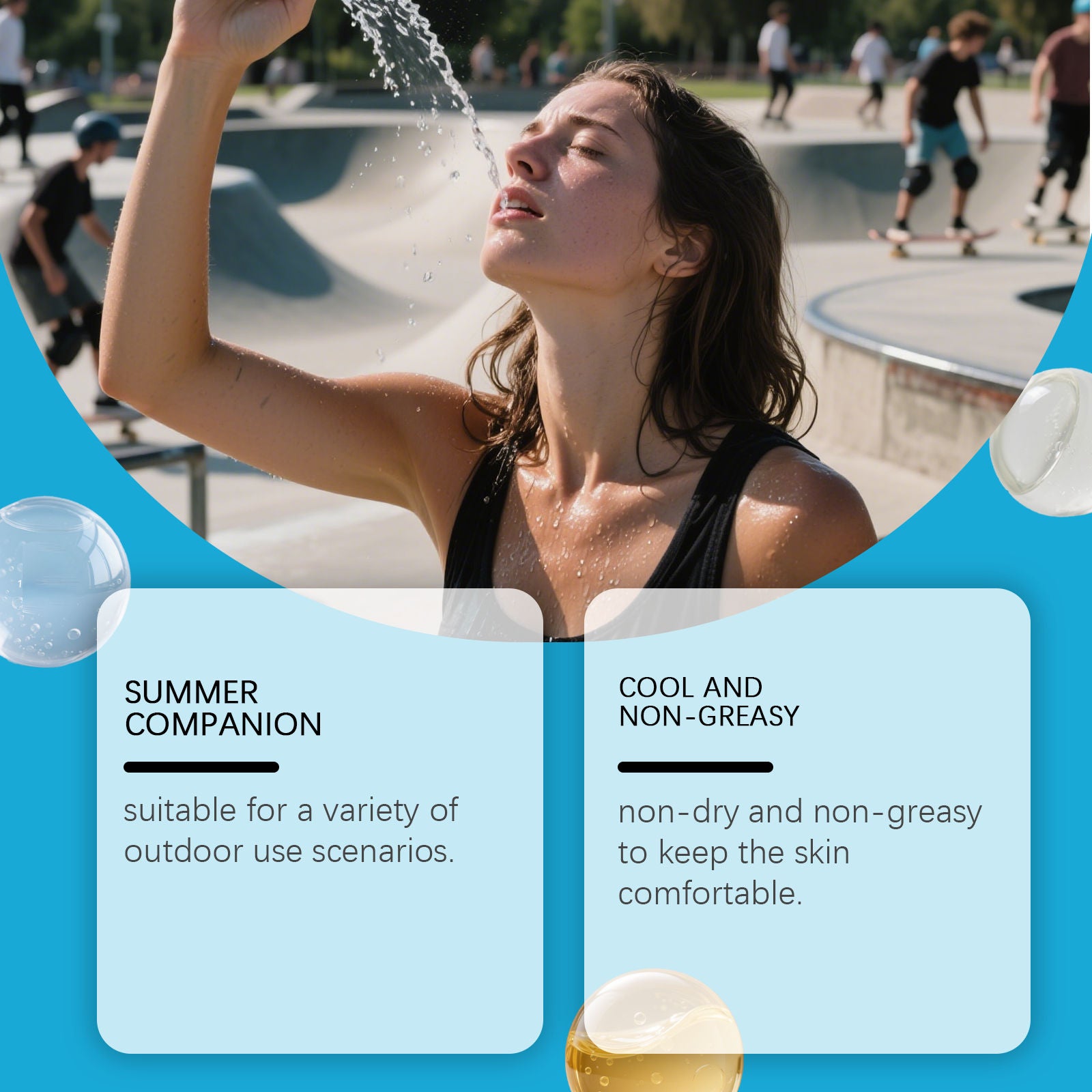 Cooling Spray for Summer, Portable, Refreshing, Outdoor Running, Military Training ,100ml