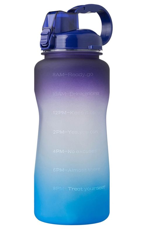 Large Capacity Water Bottle Gradient Fitness Sports Water jug With Time Marker