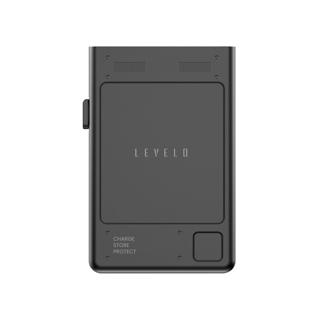 Levelo Onyx Portable 5000mAh 3 in 1 Cardholder Power Bank, 5 Card Slot