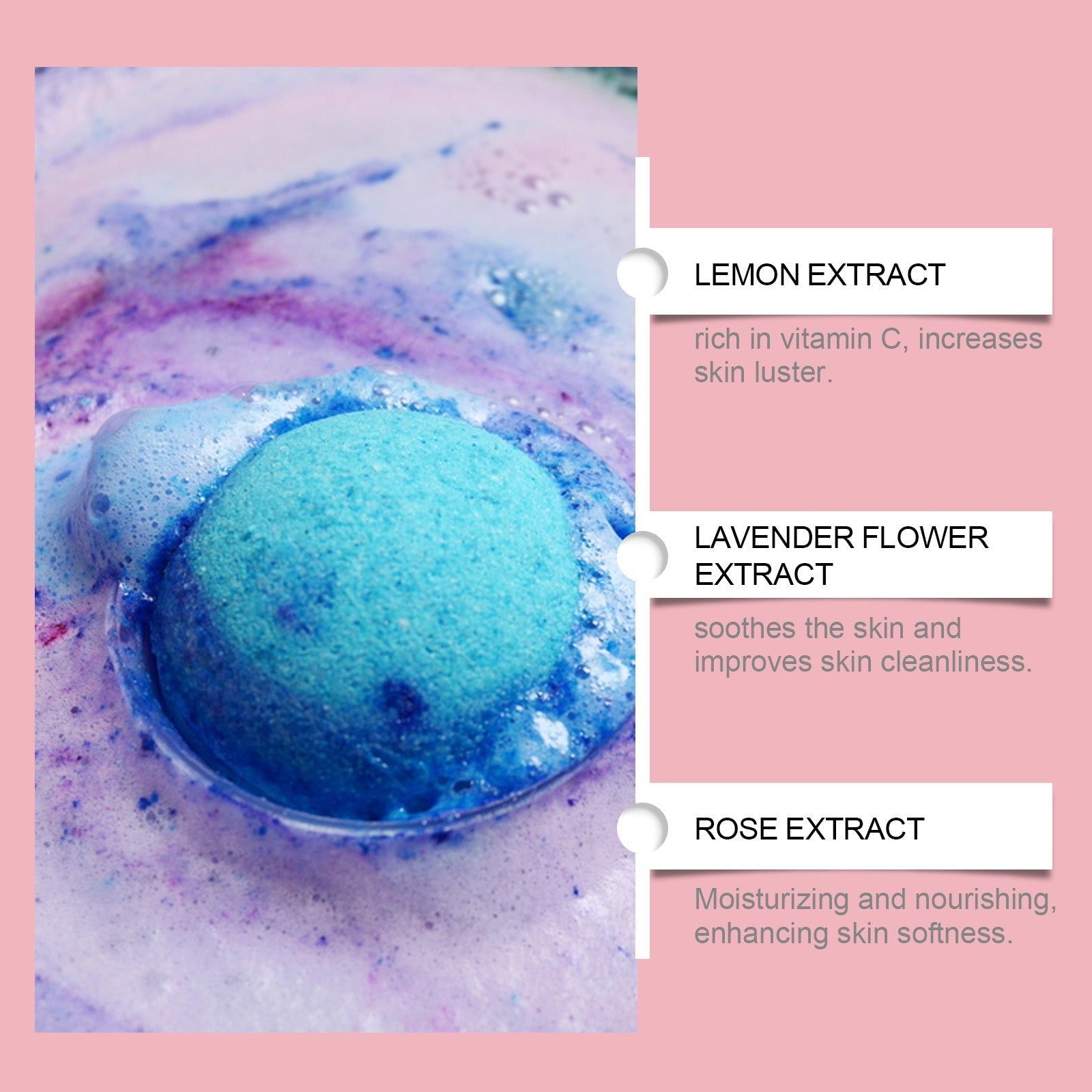 Christmas Bath Salt Ball, Relaxing Body Care, Moisturizing Fragrance, Spa Gift ,180g