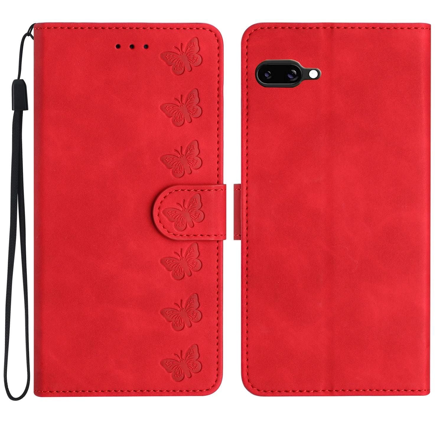 Seven Butterflies Embossed PU Case For Google Pixel 9a