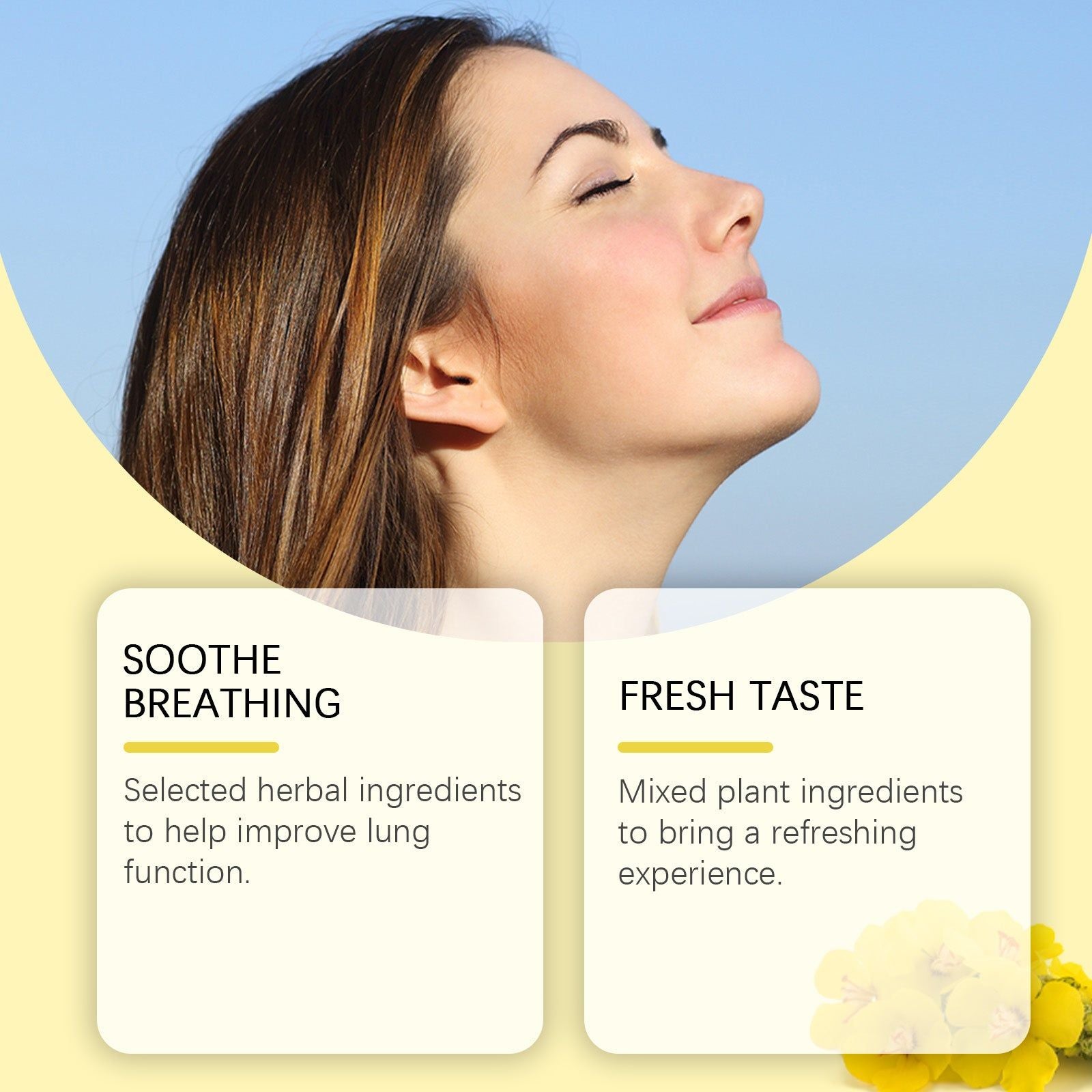 Herbal Lung Detox Tea for Body Care, Refreshing Lung Support, Natural Wellness ,20pcs