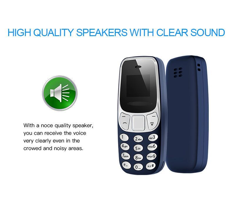 Mini Mobile Phone Keypad Wireless Portable Bluetooth Non Smart Mobile Phone