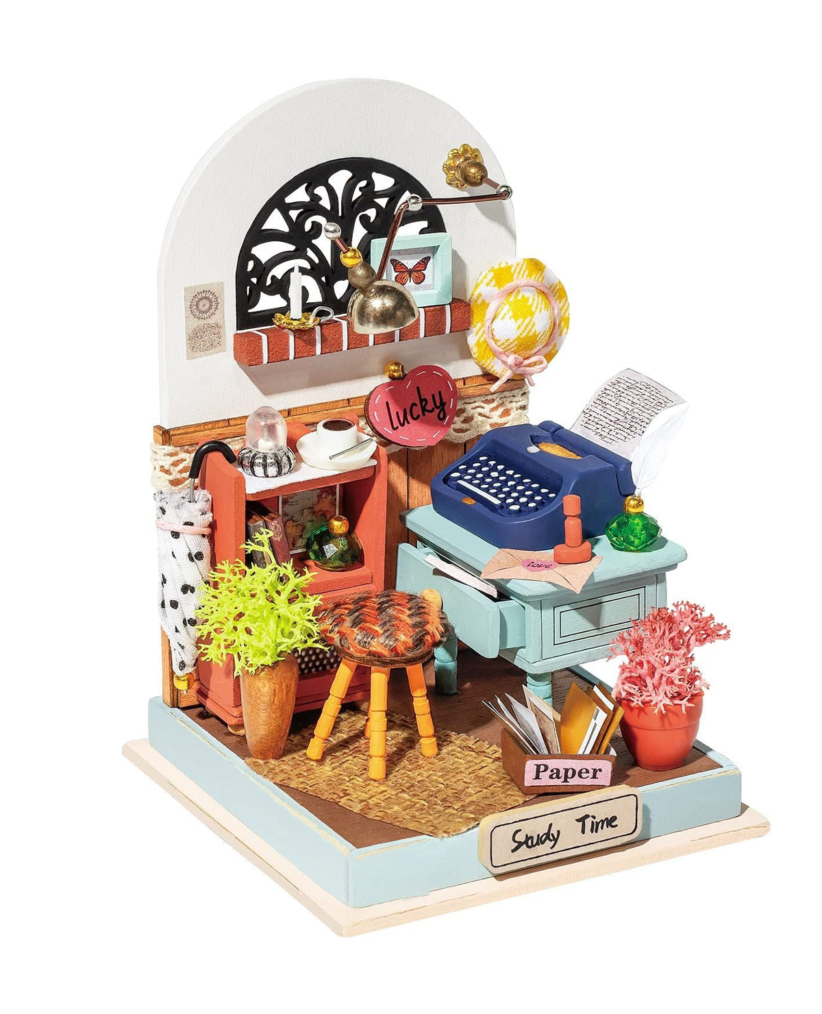 DIY Dollhouse Miniature Kit Mini House Assembly Toy Puzzle Wooden Craft Gifts