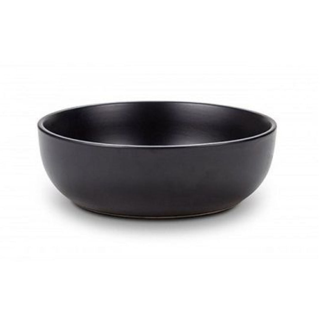 NAVA Stoneware Soup Plate Soho, Black, 19cm