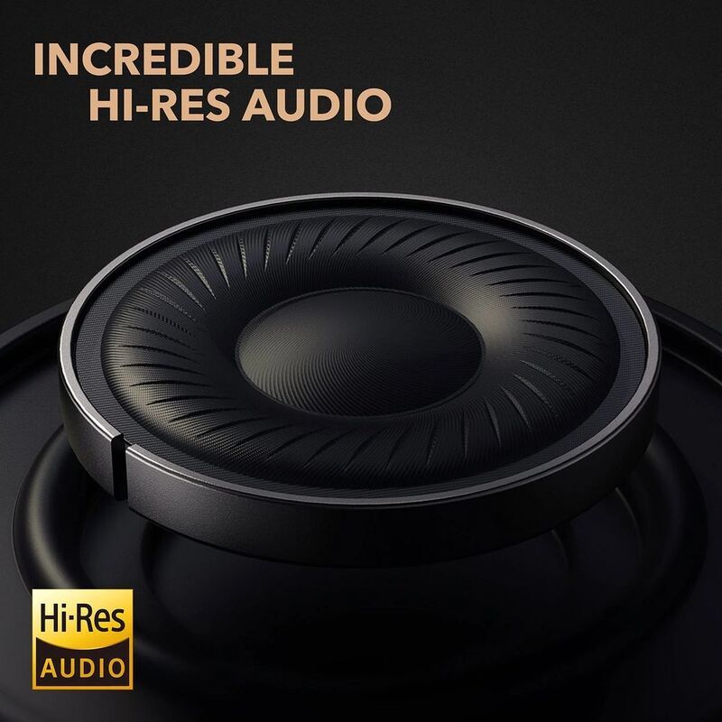سماعات Anker Soundcore Life Q30 اللاسلكية، تقنية ANC الهجينة، صوت عالي الدقة، مدة تشغيل تصل إلى 60 ساعة، لون أزرق