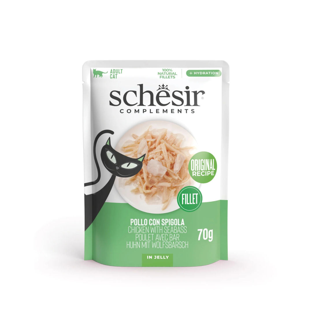 Schesir Complements Cat Wet Food in Jelly Pouch, 70g