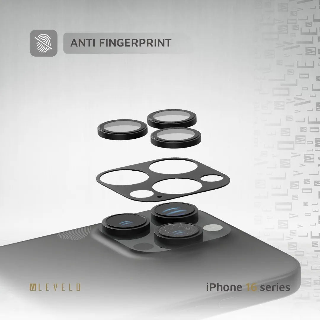 Levelo Trio Pro Camera Lens Protector For iPhone 16 Pro & Pro Max