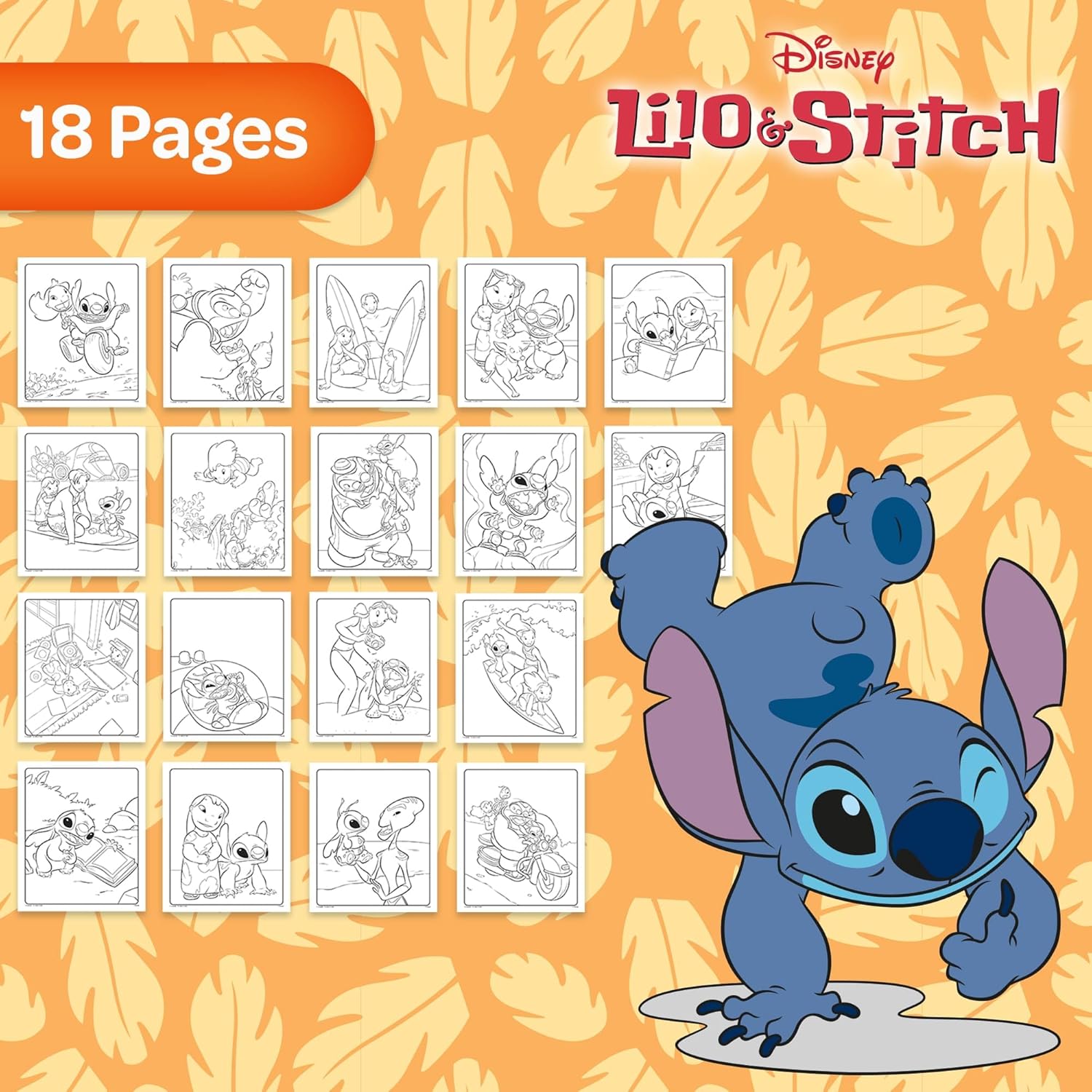 Crayola Disney Lilo & Stitch, COLOR WONDER MESS FREE COLOURING Set