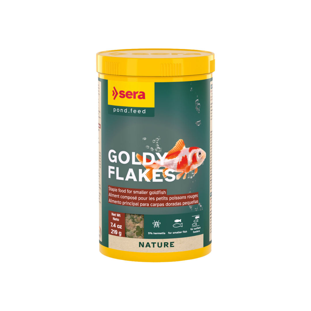 Sera Goldy Flakes Nature Staple Food for Smaller Goldfish, 1000ml