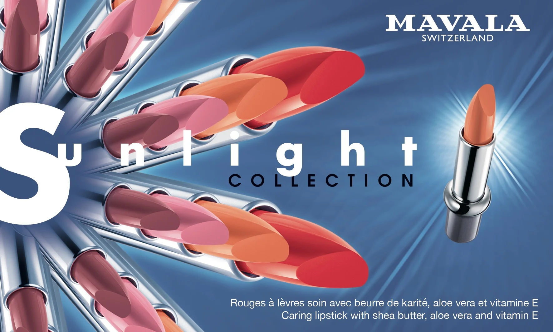 Mavala Sunlight Lipstick Collection, 4gm Each