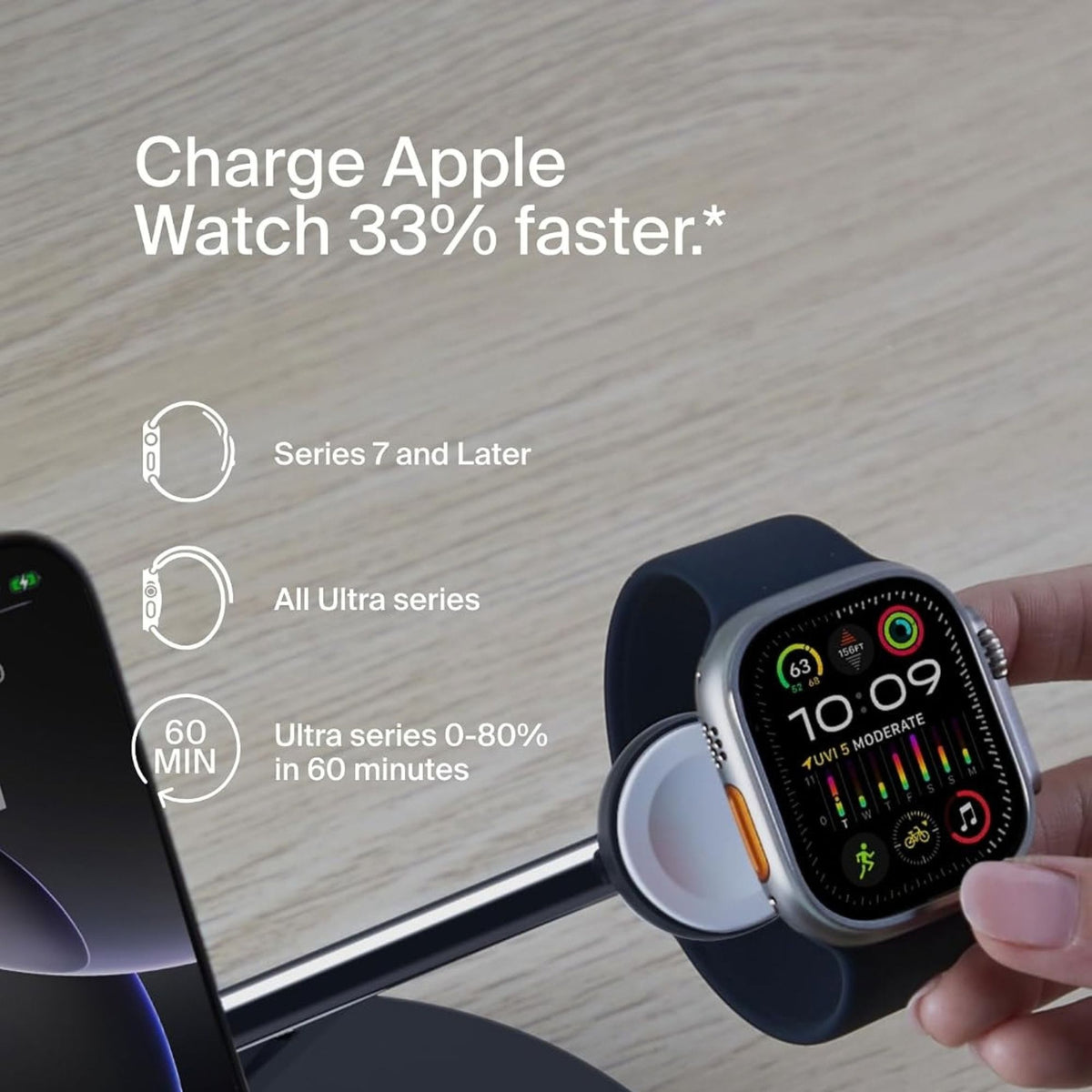Belkin Boost Charge™ 3-in-1 Qi2 Wireless Charging Stand