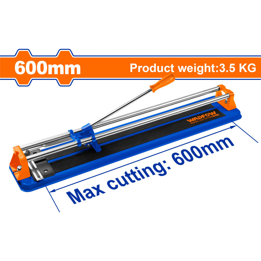 WADFOW Manual Tile Cutter, Heavy-Duty Steel Base, Precision Cutting
