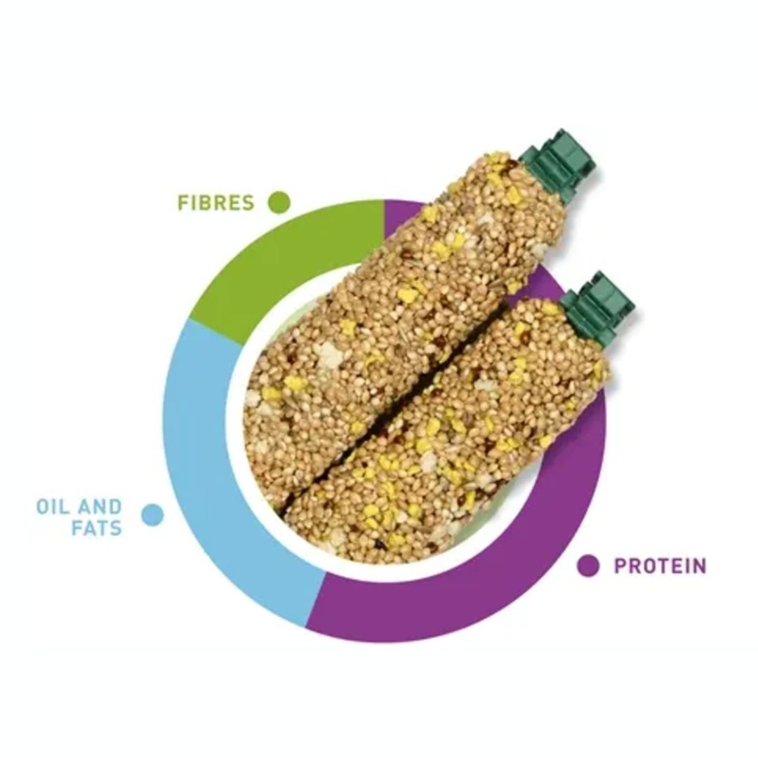 Padovan Stix Sweet Parakeets and Exotic, Feed for Budgies and Small Exotic Birds, 80gm