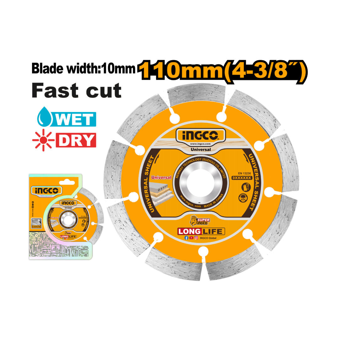 INGCO Dry Diamond Disc, Stone & Marble Cutting Blade