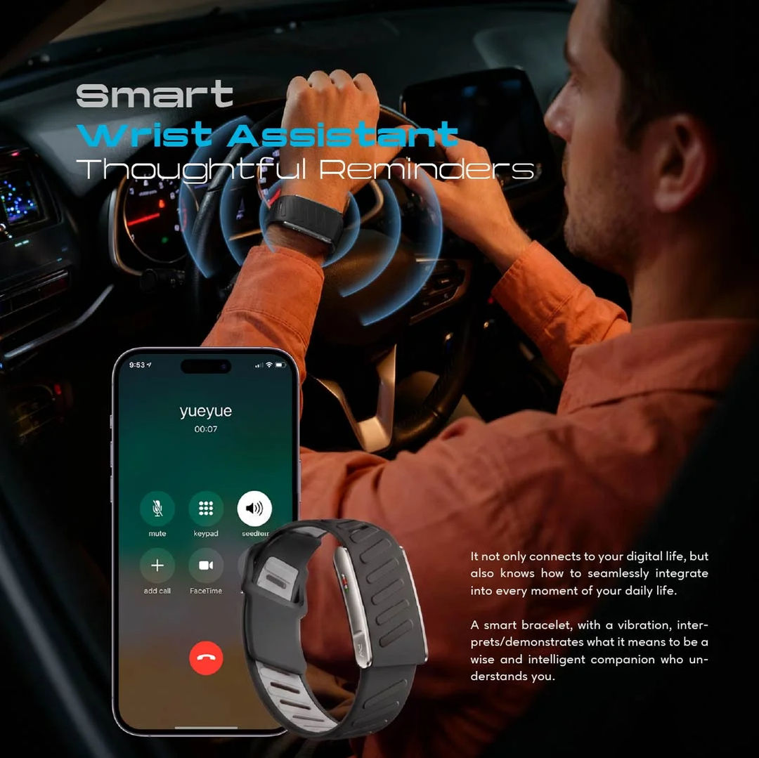 Pawa Riva Screenless Band With ECG Function, Black