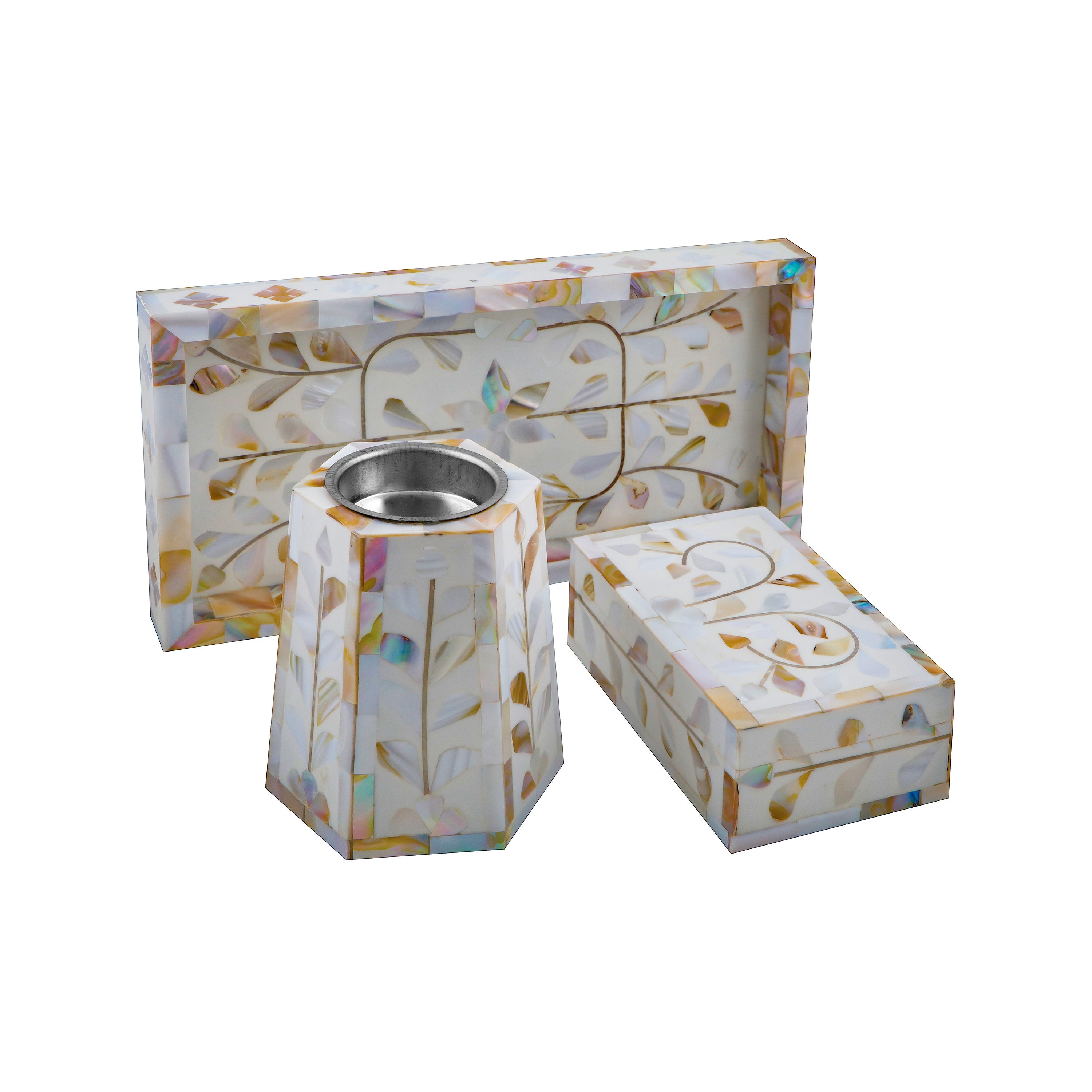 Raw Home-Mother Of Pearl Burner Set