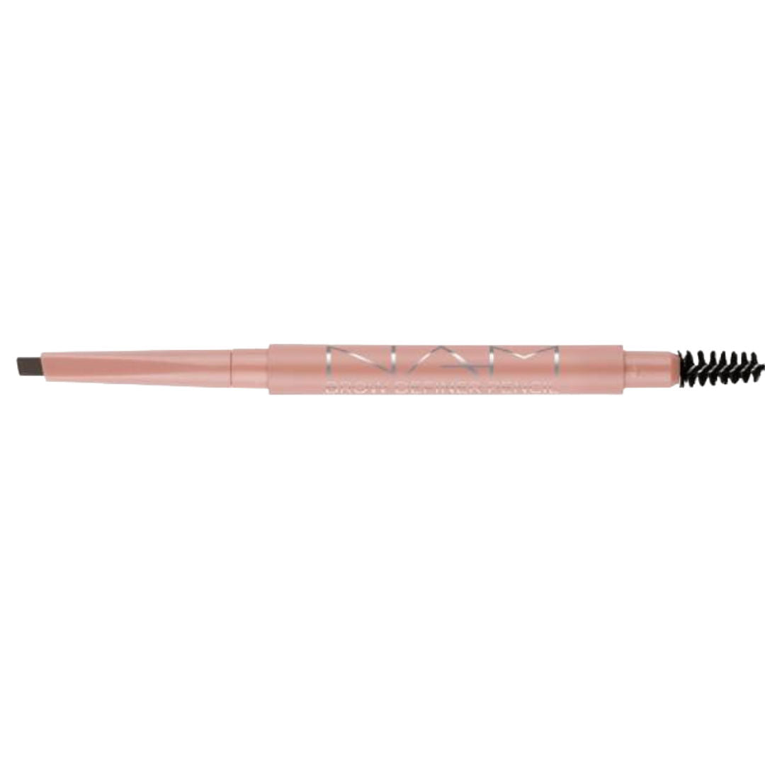 NAM Brow Definer Pencil 2-in-1 Triangle Tip Brow Pencil with Spoolie