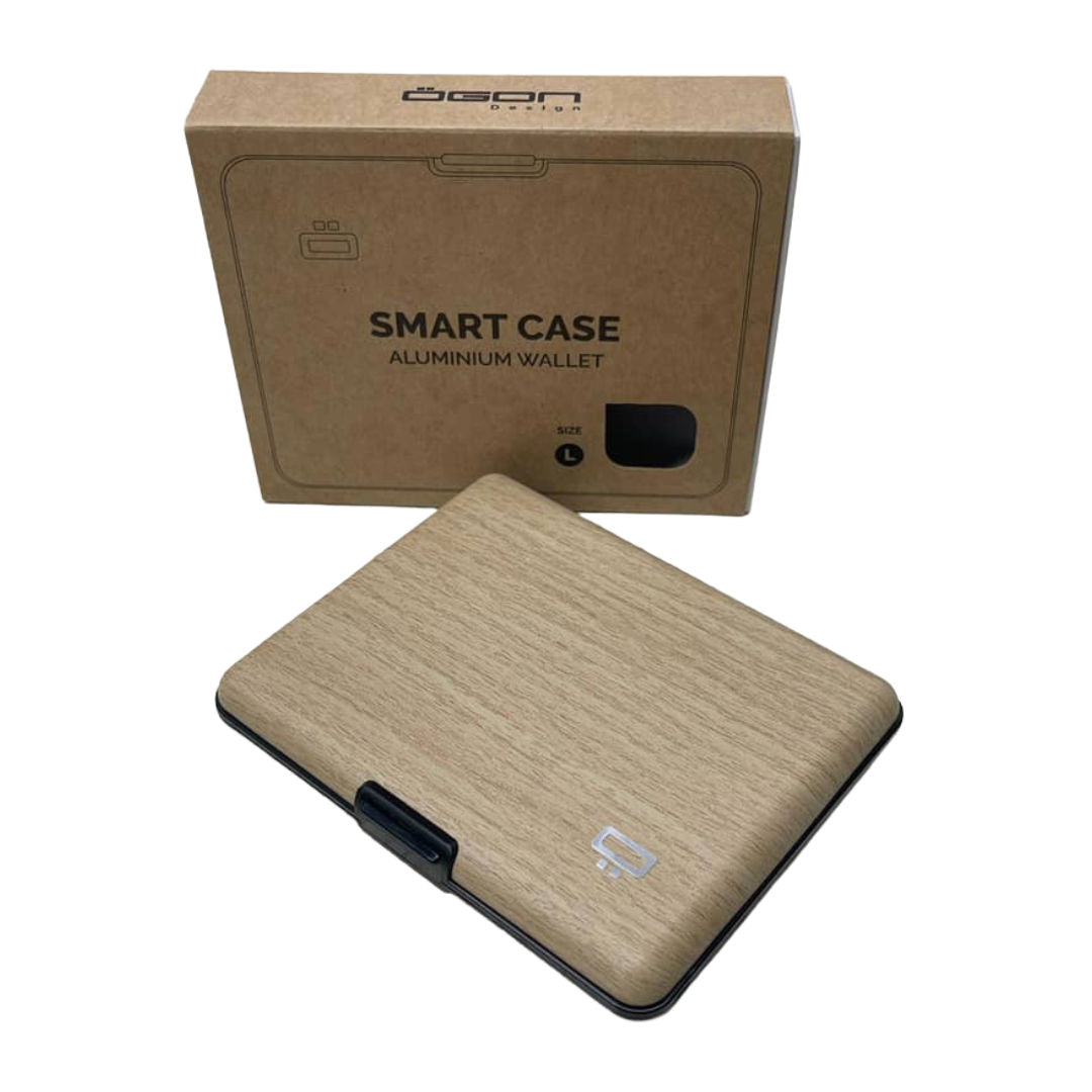 Ogon Aluminum Wallet Large Case V1, Bamboo