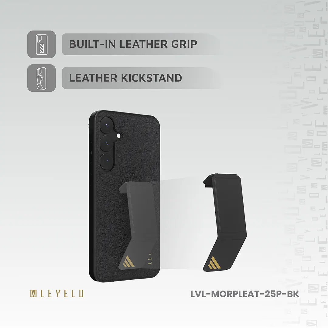 Levelo Morphix Leather Case For Samsung S25 Plus & S25 Ultra