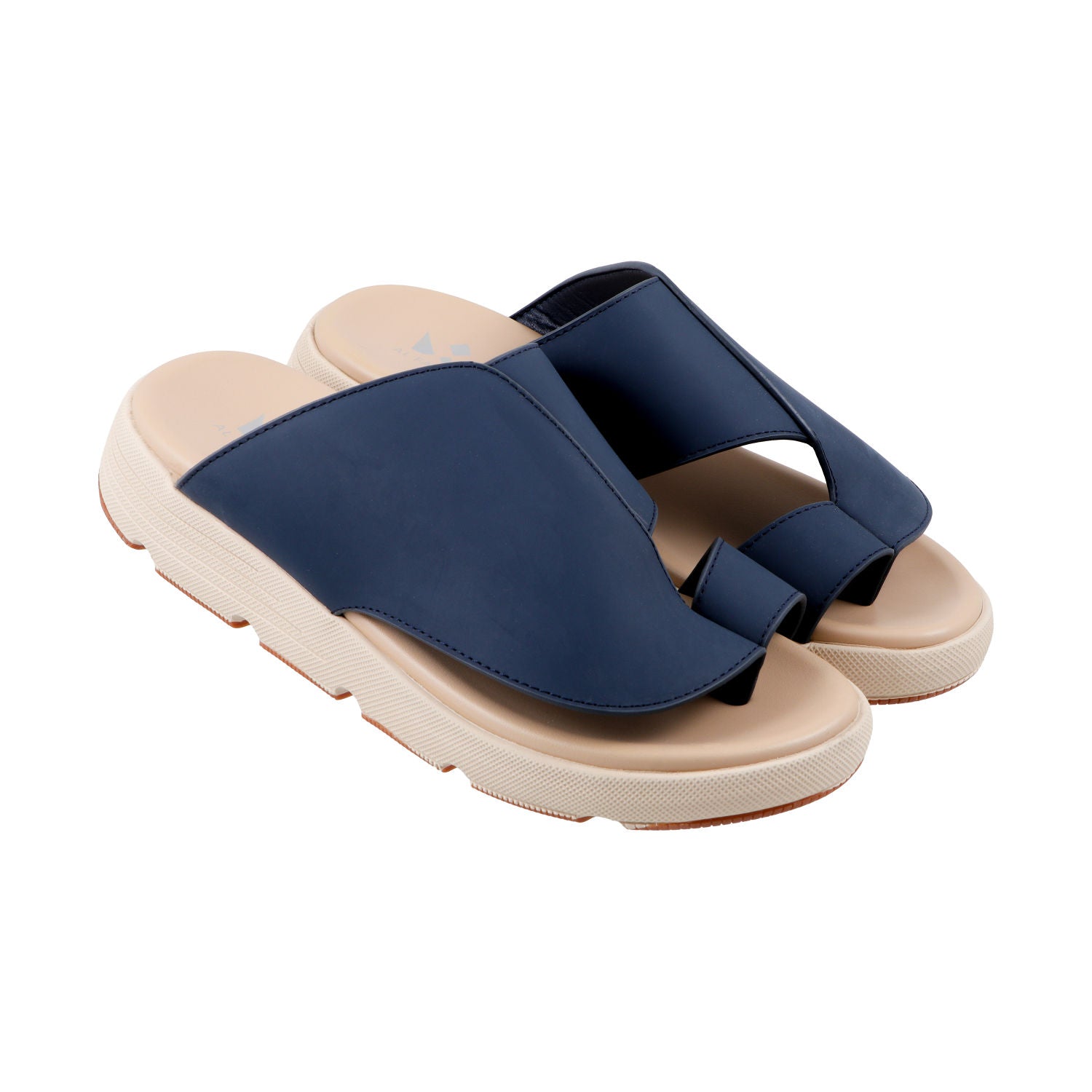 AL FANOOS Men's Navy Blue Sandals - AFNMN0710112NVY