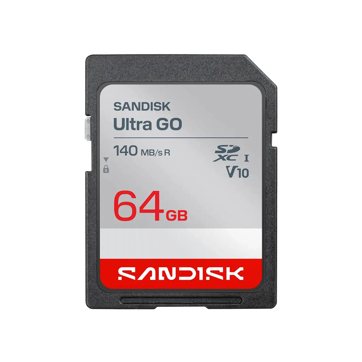 SanDisk Ultra GO SDXC UHS-I Memory Card, 64GB, Up to 140MB/s Read, Class 10, SDSDUGN-064G-GN6IN