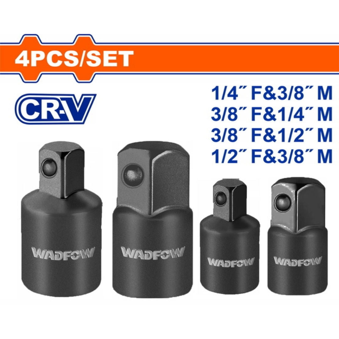 WADFOW 4 Pieces Impact Socket Adapter Set, 50BV30 Steel