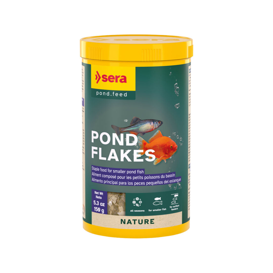 Sera Pond Flakes Nature Staple Food for Smaller Pond Fish, 150gm
