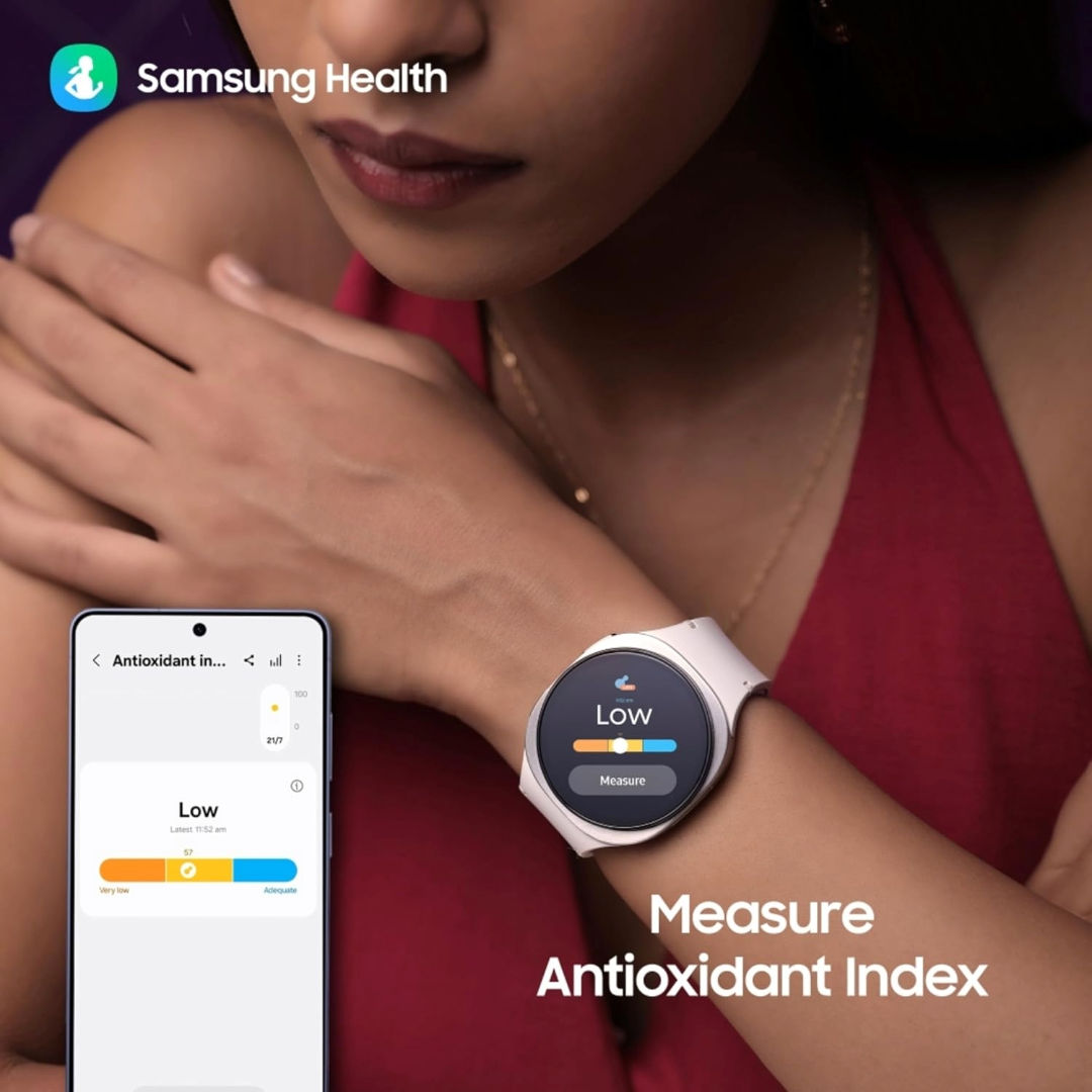 Samsung Galaxy Watch8 Bluetooth 44mm Smartwatch, Sapphire Glass & Armor Aluminum, 5ATM + IP68, Graphite