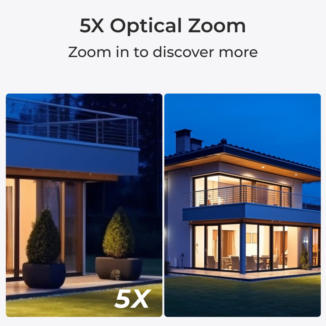 Reolink 4K PoE Dome Security Camera-8MP, 5x Optical Zoom, AI Detection, PCRPD4K02