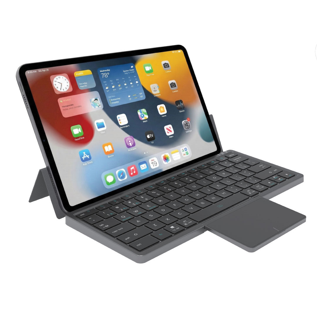 Blupebble TabKey+ Universal Tablet Keyboard Case Arabic, Gray