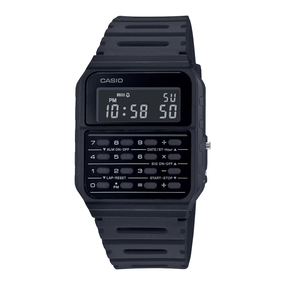 Casio Iconic Retro Digital Calculator Unisex Watch, CA53 Series