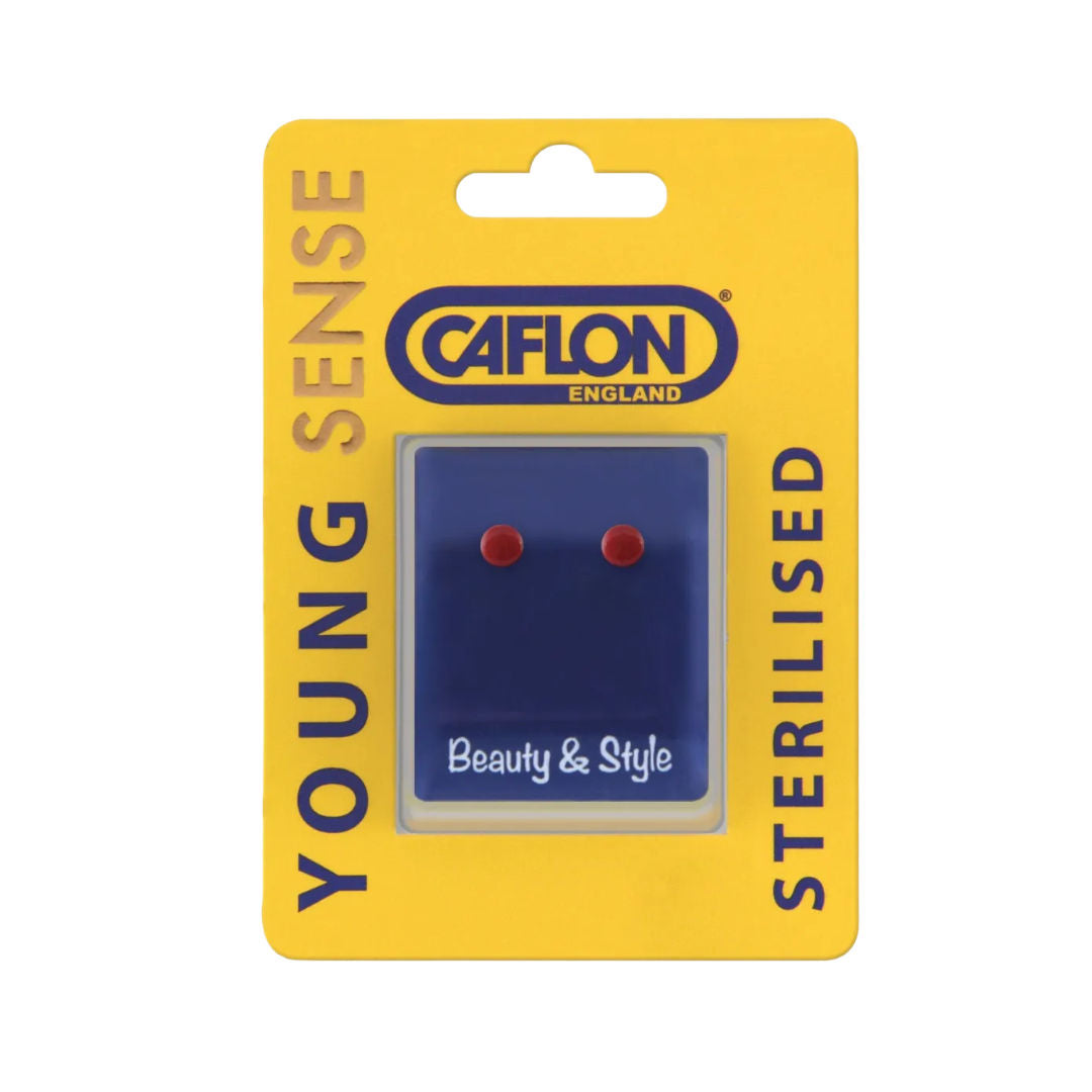 Caflon Young Sense Gold Plated, Small Button Earring