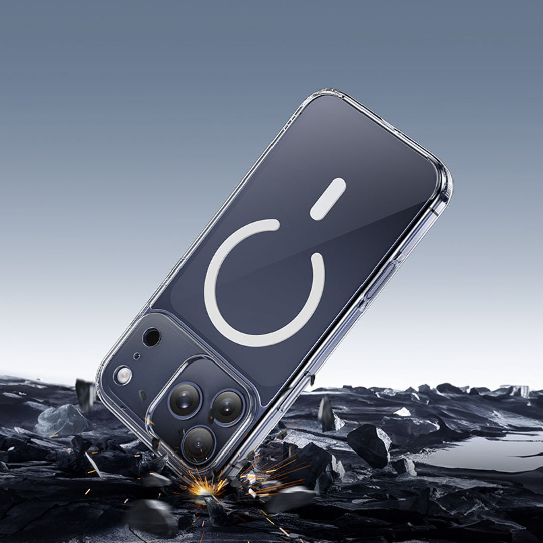 Hoco Magnetic Series Airbag Anti-Fall Protective Case for iPhone 18 Pro, iPhone 17 Pro, 4-Corner Airbags, Strong Magnetic Absorption